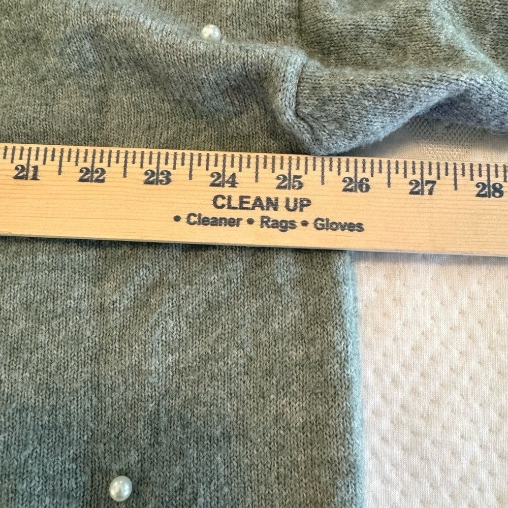 HM Gray Pearl Embellished Wool Blend Knit Sweater‎ XL 1025947 4 - Picture 7 of 8